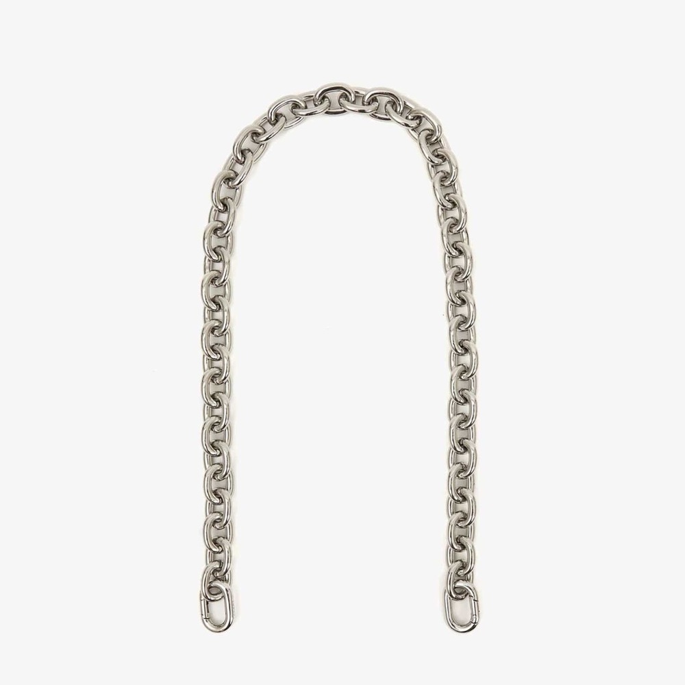 Clare V. Silver Mini Link Chain Shoulder Strap